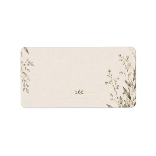 Wedding Stationery with Natural Botanical Charm Label