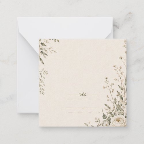 Wedding Stationery with Natural Botanical Charm Note Card