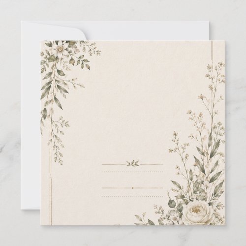 Wedding Stationery with Natural Botanical Charm Thank You Card