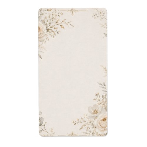 Wedding Stationery with Refined Neutral Details Label