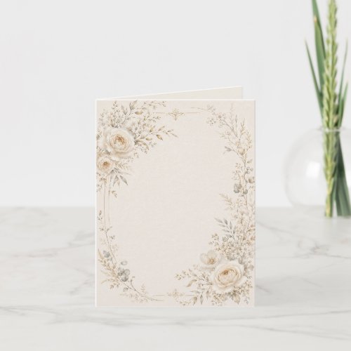 Wedding Stationery with Refined Neutral Details Note Card