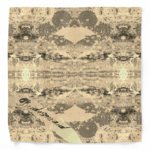 Wedding Steampunk Bridesmaid Favor Sepia Bandana