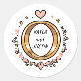 Wedding Sticker | Cute Romantic Vinyl Sticker