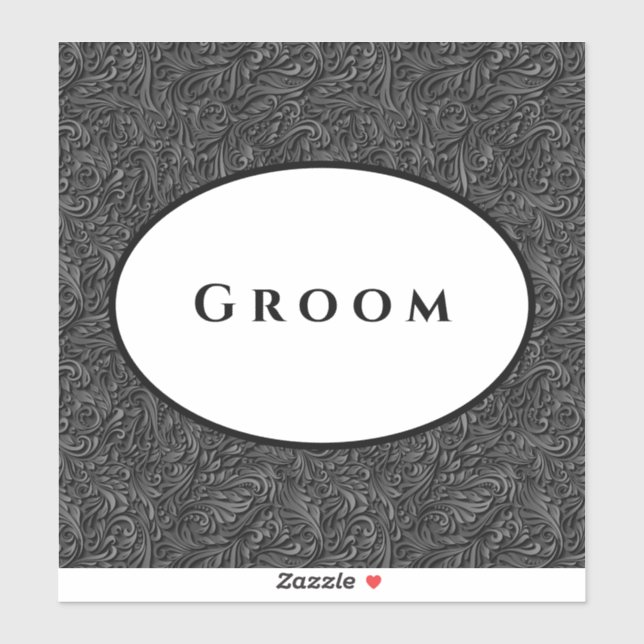 Wedding Sticker Groom (Sheet)