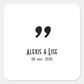 Wedding stickers Apostrophe