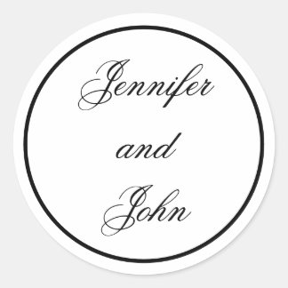 Wedding Stickers, Circle Wedding Stickers