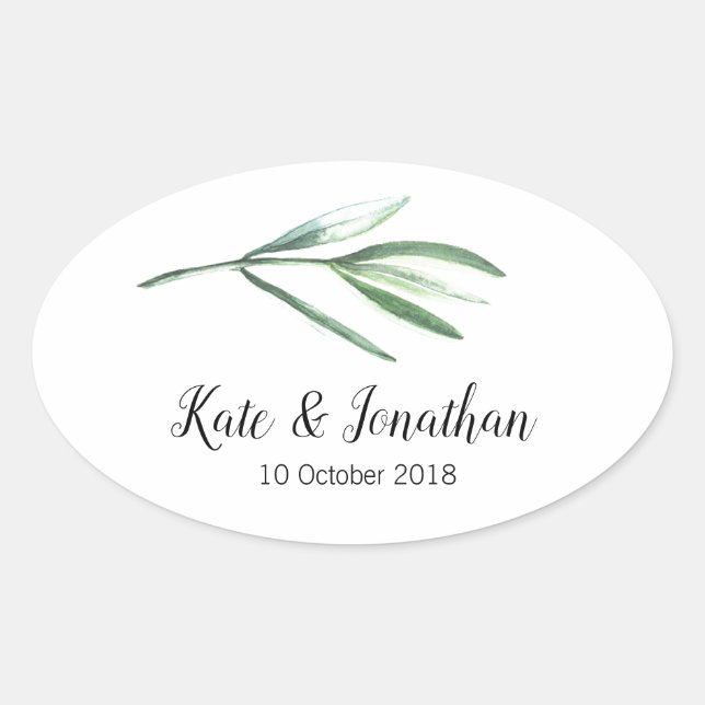 Wedding Stickers for Favors (Front)