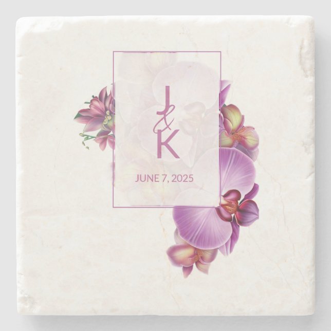 Wedding Stone Coaster (Front)