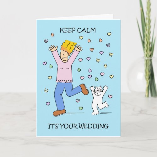 Wedding Stress Cartoon for Bride Card