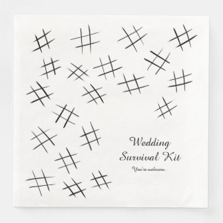 Wedding Survival Kit Paper Napkin - B