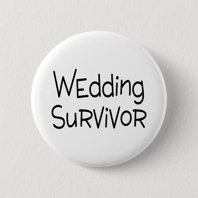 Wedding Survivor Button (Front)