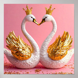 Wedding Swans White Grace Pure Love 🦢🤍✨ Poster