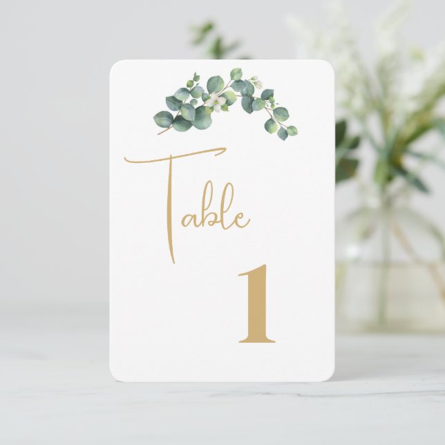 Wedding Table Card (Standing Front)