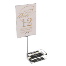 Wedding Table Card Holder - Personalized with Name