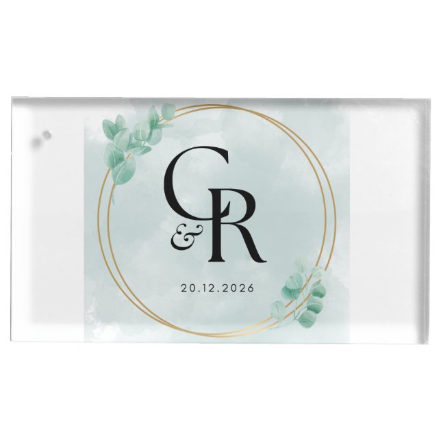 Wedding Table Card Holders  Elegant Personalized  (Front)