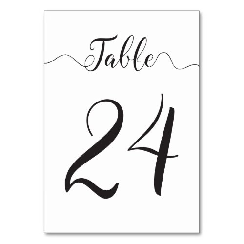 Wedding Table Card Table 24