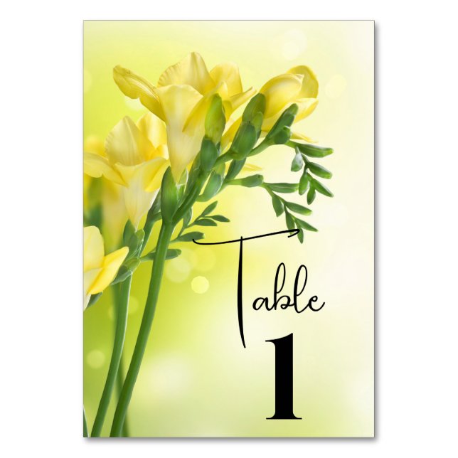 Wedding Table Cards (Front)