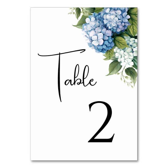 Wedding Table Cards (Front)