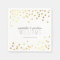 WEDDING TABLE DECOR cute confetti spots gold gray