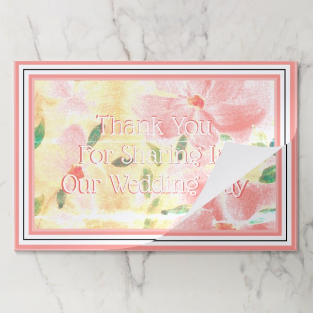 Wedding Table Decor Paper Placemat (Folded)