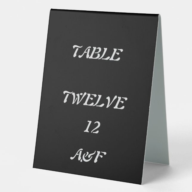 Wedding Table Decor Tent (Front)