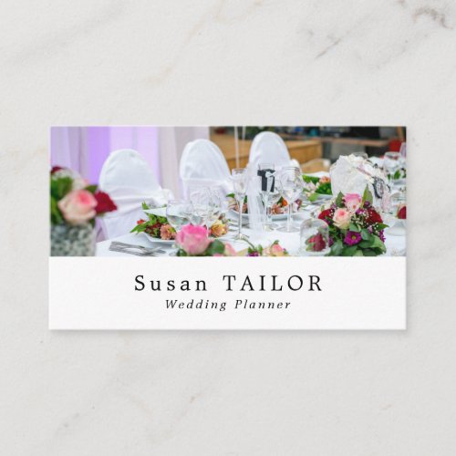 Wedding Table Display Wedding Event Planner Business Card