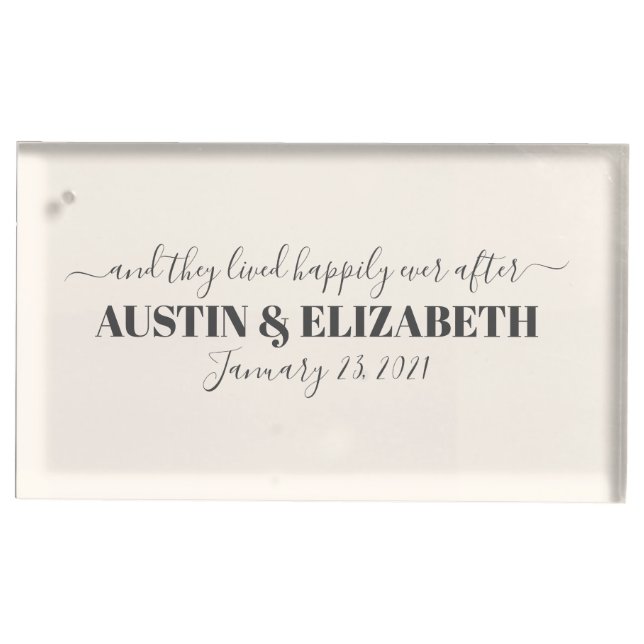 Wedding Table Number Card Holder Anniversary Party (Front)