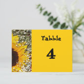 wedding Table number card Invitation (Standing Front)
