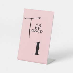 Wedding Table Number Card Pedestal Sign
