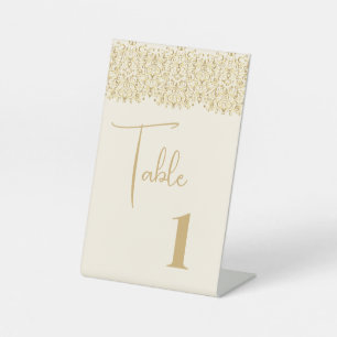 Wedding Table Number Card Pedestal Sign