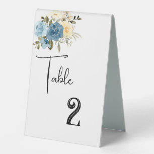 Wedding Table Number Card Tent  Table Tent