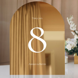 Wedding Table Number DIY Window Cling