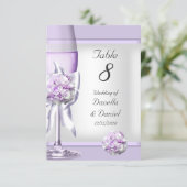 Wedding Table Number Lavender Purple Lilac 3 (Standing Front)
