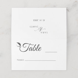 Wedding Table Number  Place Card
