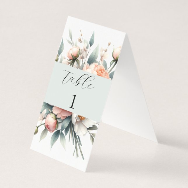 Wedding Table Number Sign (Back)