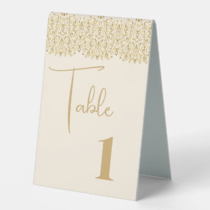 Wedding Table Number Tent Table Tent Sign
