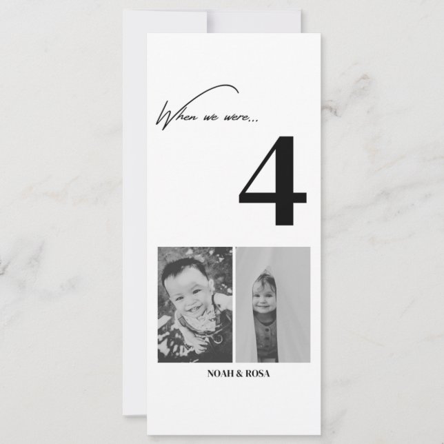 Wedding Table Numbers Collection – Elegant & Perso (Front)