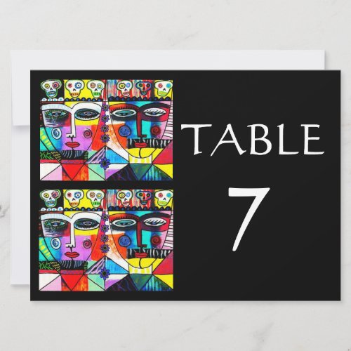 Wedding TABLE NUMBERS _ Day Of The Dead