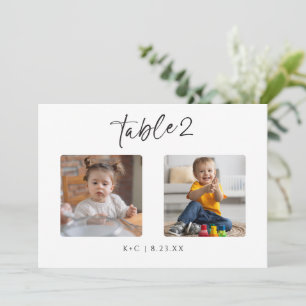 Wedding Table Numbers Photos by Age Modern Fun