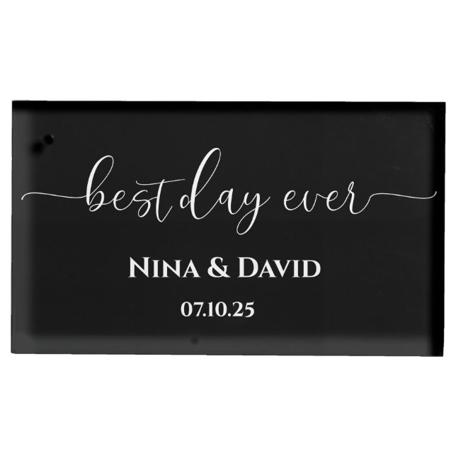 Wedding Table Place Card Holder (Front)