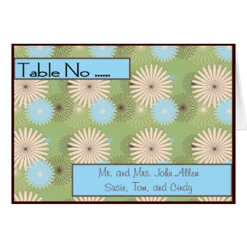 Wedding Table # Place Card Template by Dmargie1029 at Zazzle