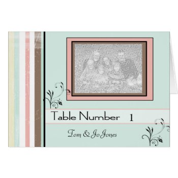 Wedding Table # Place Card & Thank You Template by Dmargie1029 at Zazzle