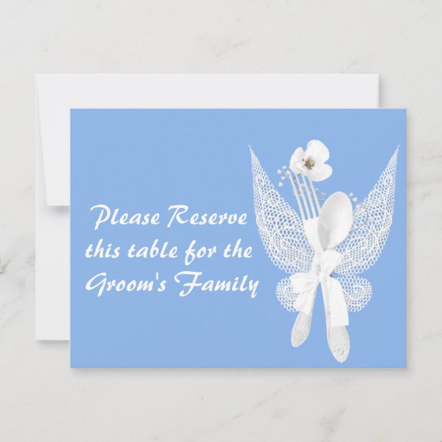 Wedding Table Place Cards (Front)