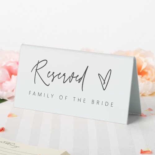 Wedding Table Reserved Tent Sign Decor G400 