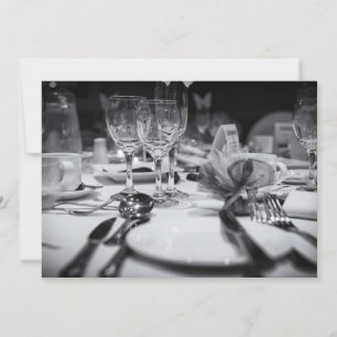 Wedding Table Setting Invitation