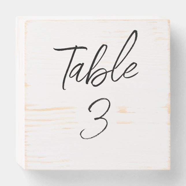 Wedding Table Signs (Front Horizontal)
