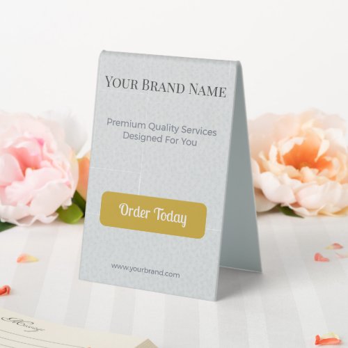 Wedding Table Tent Business Marketing Display