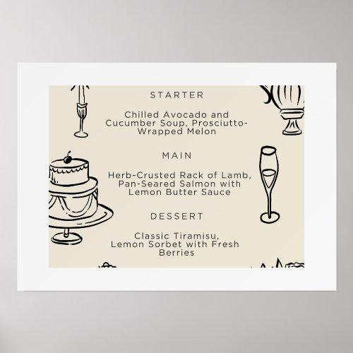 Wedding Tabletop Signs  TrendUp Elegant Groovy Holder