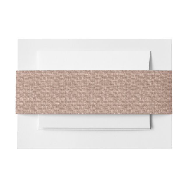 Wedding tan brown canvas belly band (Front Example)