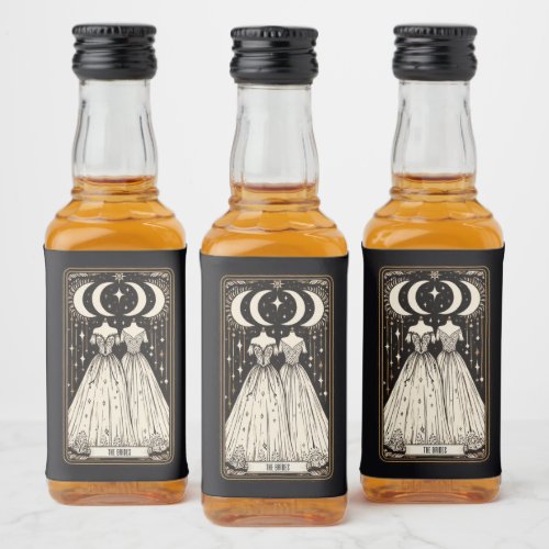 Wedding Tarot Brides Liquor Bottle Label